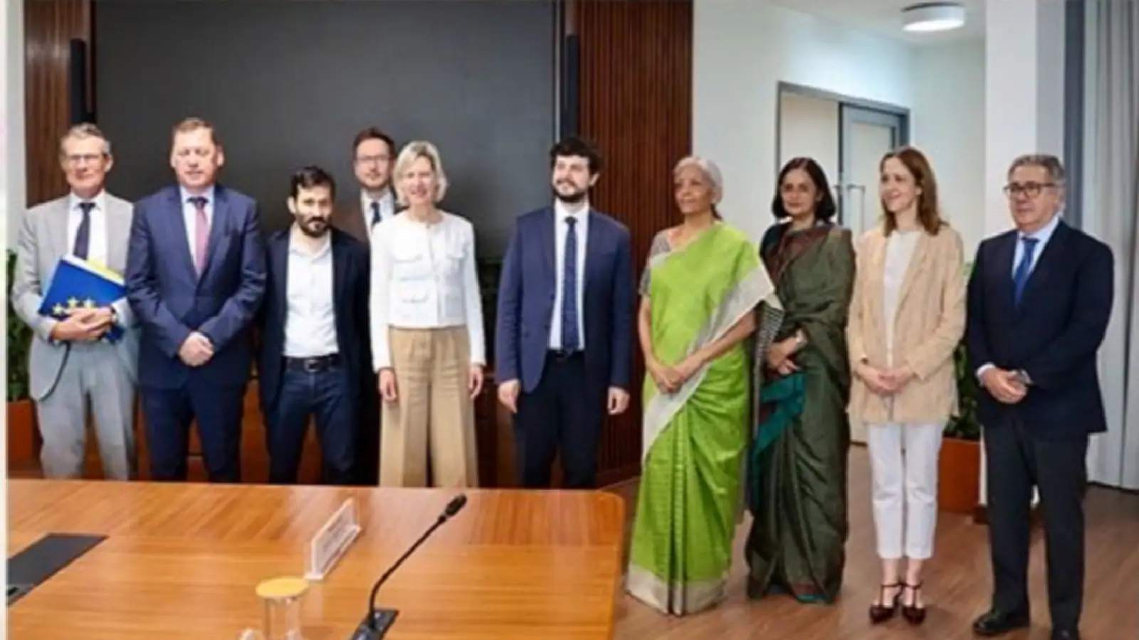 FM Nirmala Sitharaman Meets EU Delegation To Boost India-EU Trade & Investment Ties