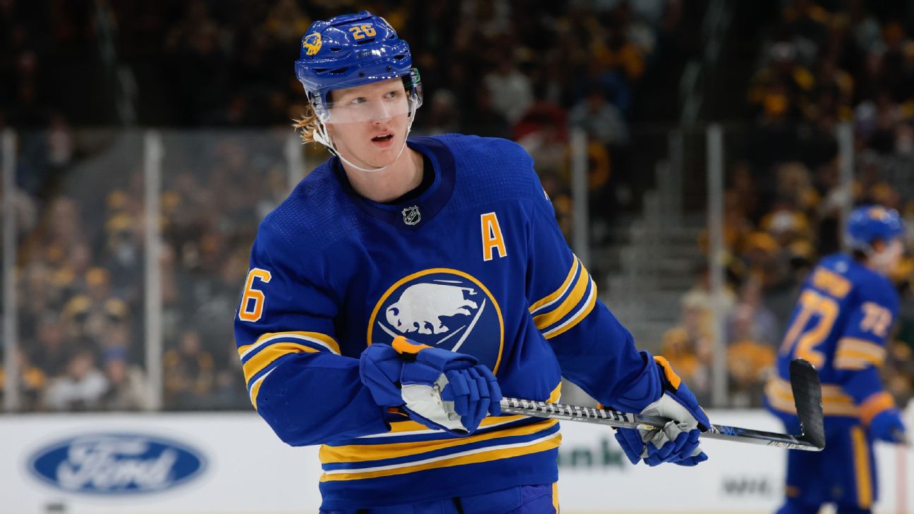 Sabres' Dahlin leaves team to support fiancée