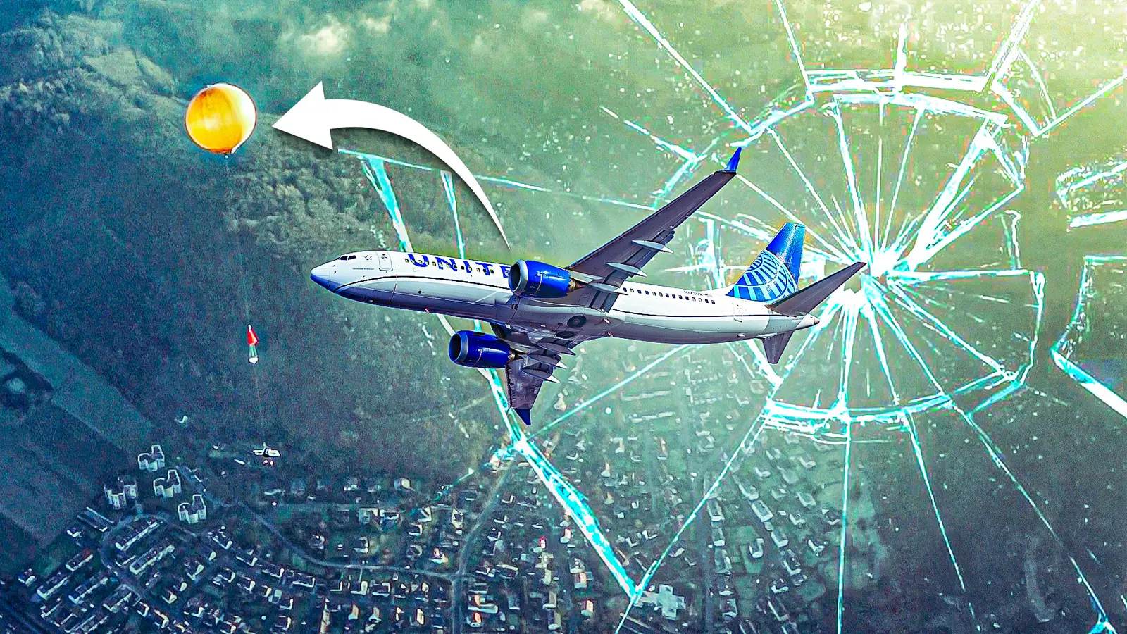 The Unthinkable Object That Caused This United Airlines Boeing 737 MAX Windshield To Crack