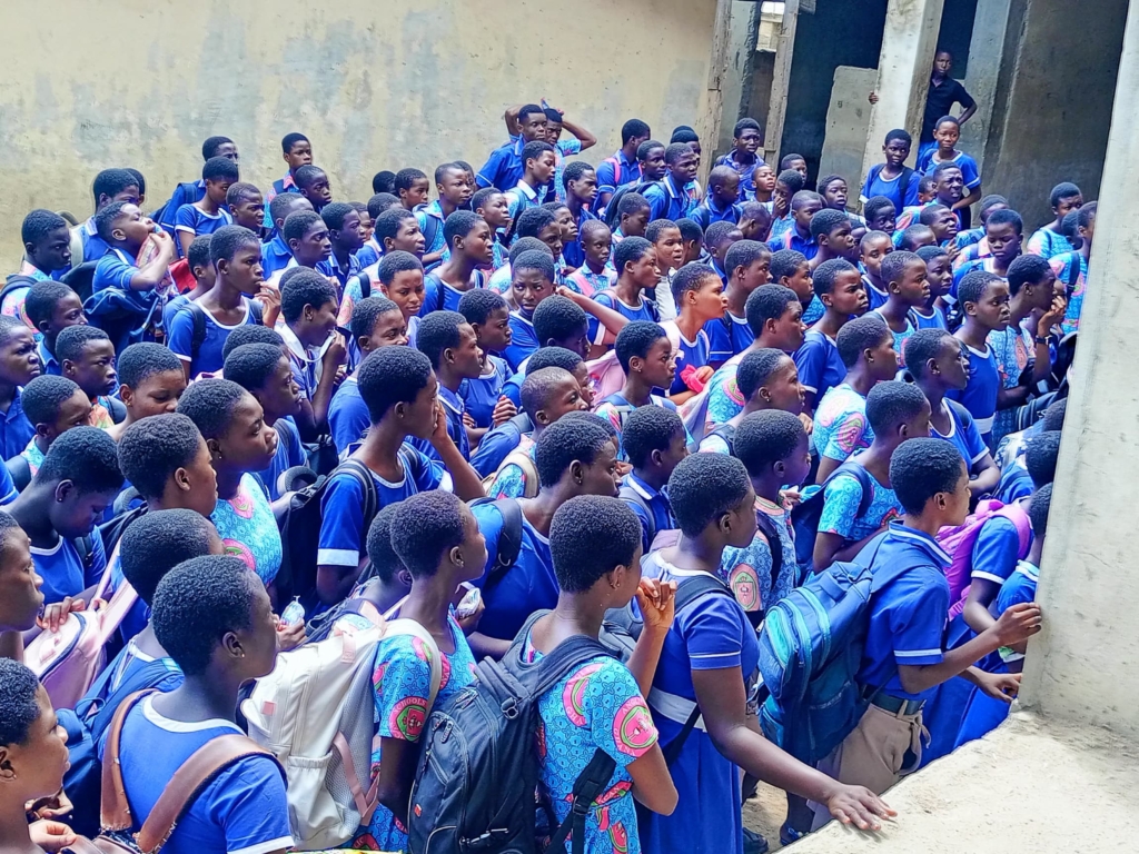 Pisgah International enrolls 300 school children onto NHIS in Awutu Senya East