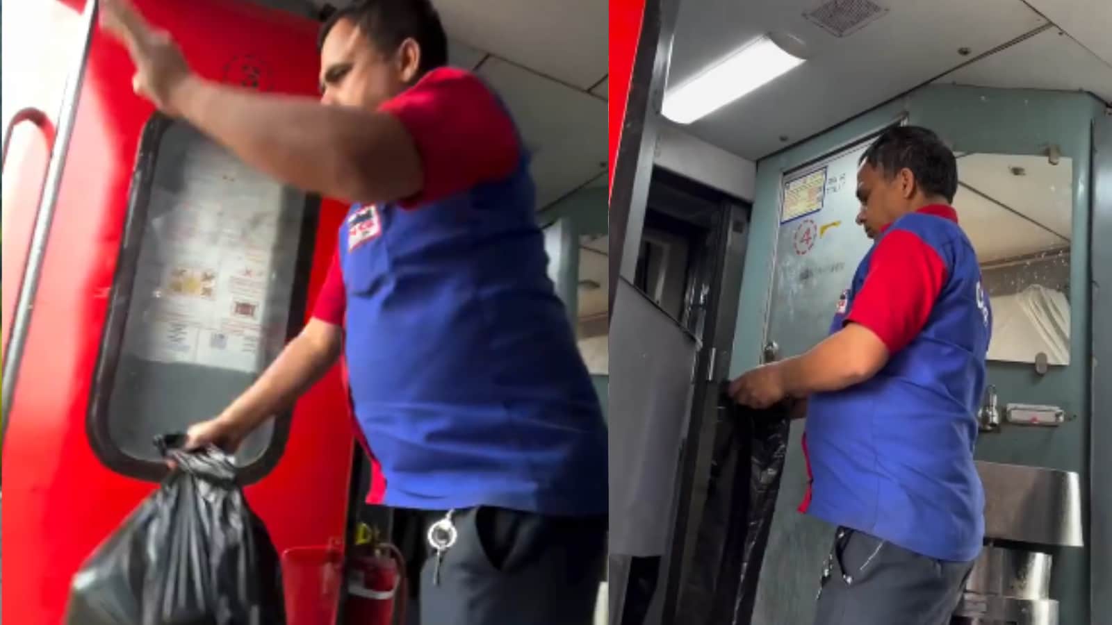 Clean Coach, Dirty Track? Housekeeping Staff Throws Garbage From Moving Train: ‘Harsh Reality Of Indian Railways’ | Video