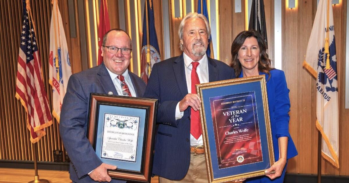 Around Town: Costa Mesa veteran honored by Petrie-Norris