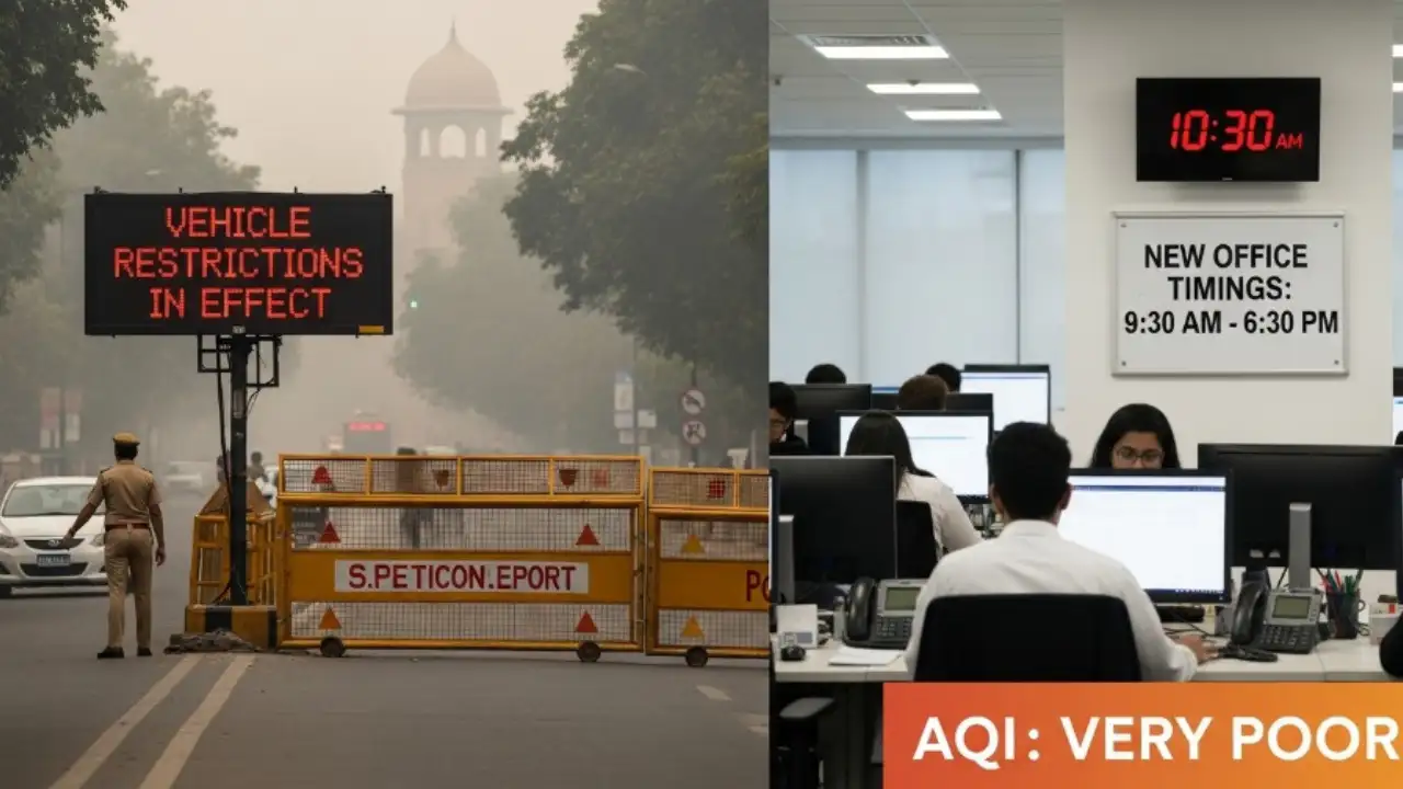 Delhi Enters Red Zone: Vehicle Bans, Office Shifts, Parking Hikes Among New Curbs - Check Details