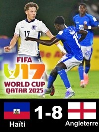 Haiti - Qatar 2025  World Cup : England inflicts a severe defeat to Haiti [1-8]