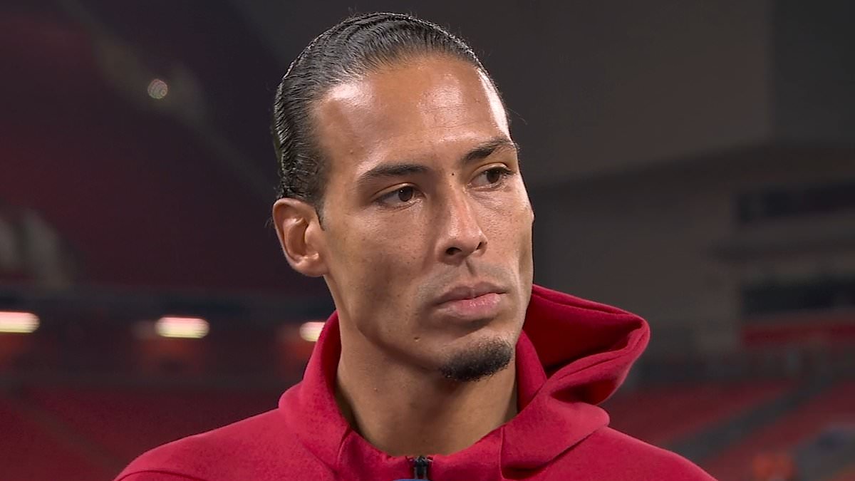 Awkward moment Virgil van Dijk shuts down Trent Alexander-Arnold question from Theo Walcott