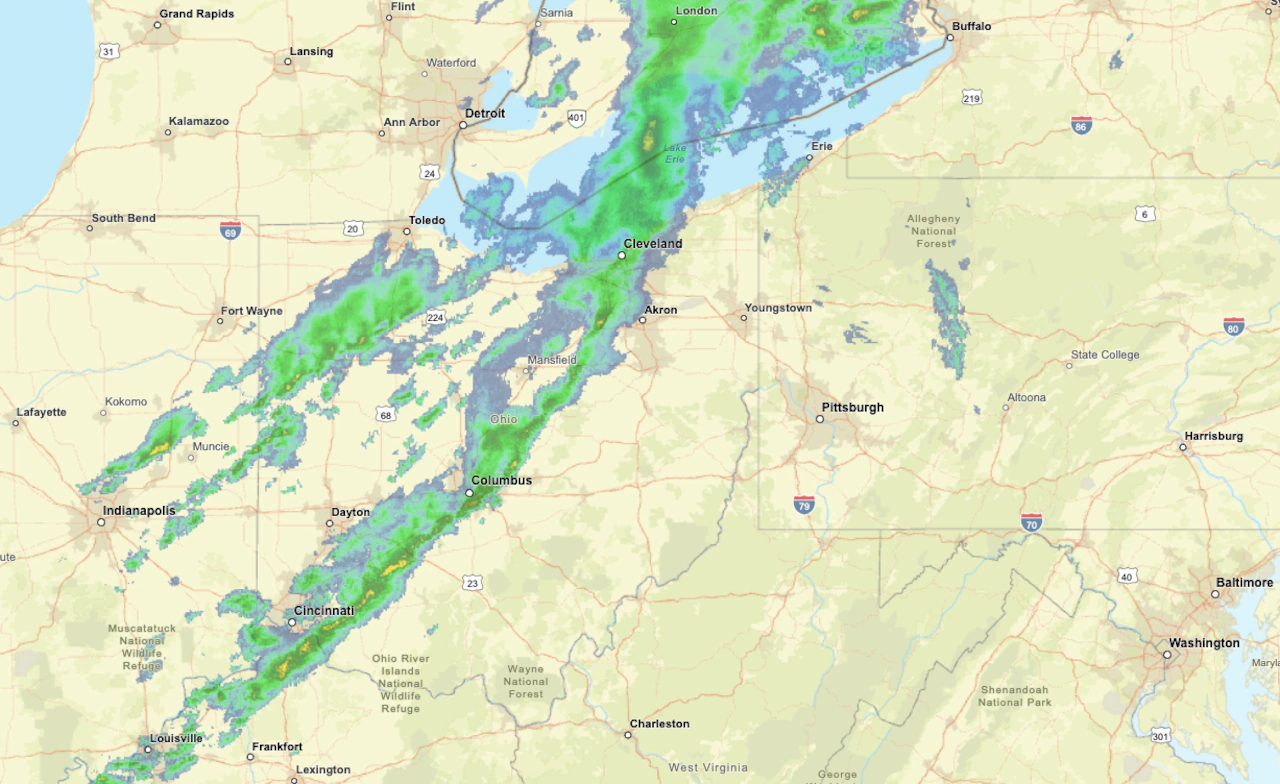 Rainy, windy Friday gives way to chilly end of weekend with first snowflakes in NE Ohio