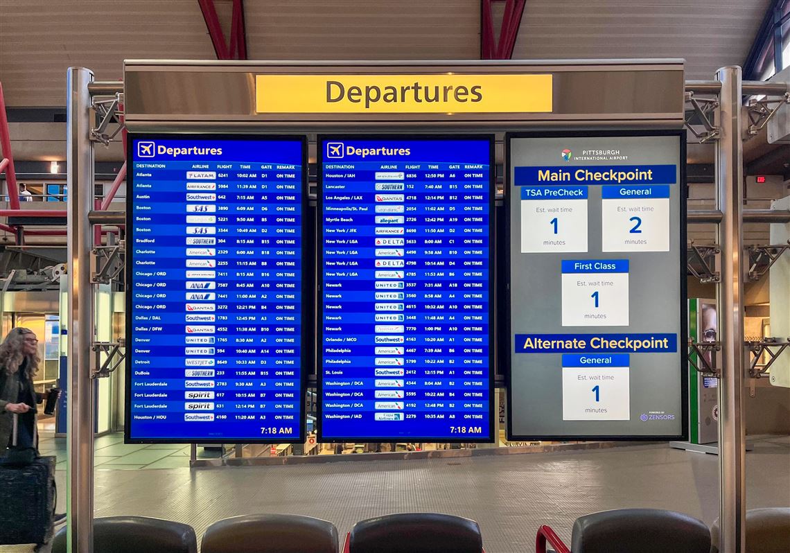 At Pittsburgh International Airport, business as usual — so far — as FAA's flight reductions go into effect