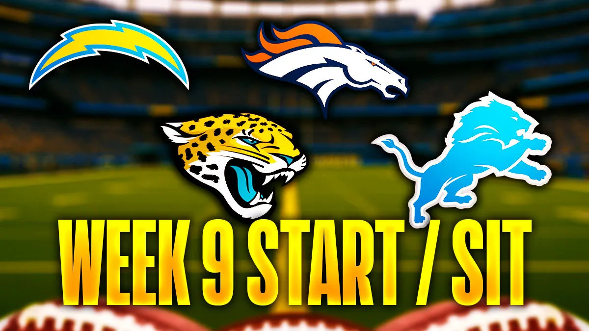 NFL Fantasy Football Week 9 2025 Start ‘Em Sit ‘Em: D/ST