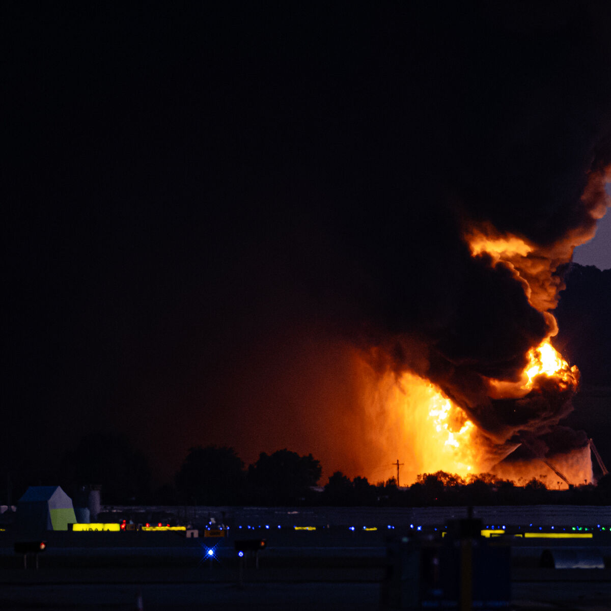 Massive fireball erupts as UPS plane crashes at airport, leaving seven dead