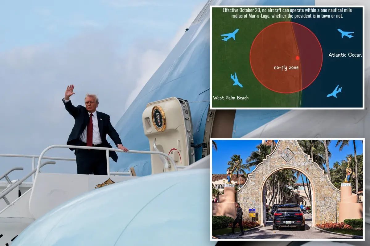 Palm Beach residents rage as FAA redirects air traffic over their homes to avoid Trump's Mar-a-Lago