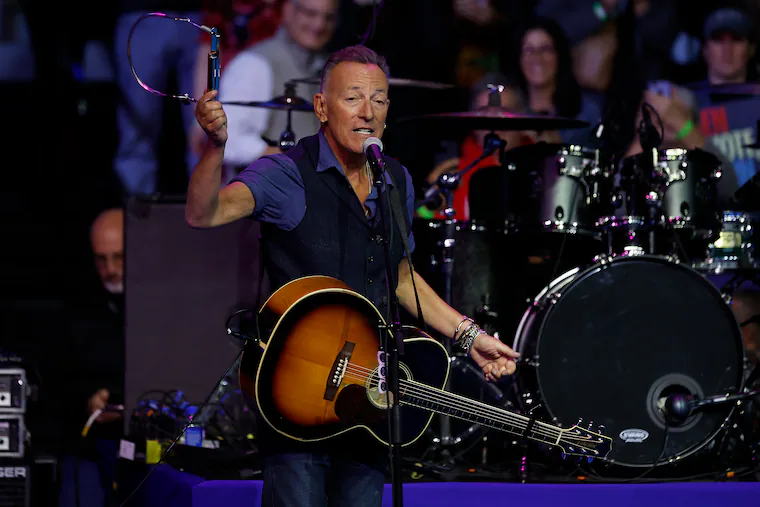 Bruce Springsteen performs ‘Thunder Road’ at the New York Public Library