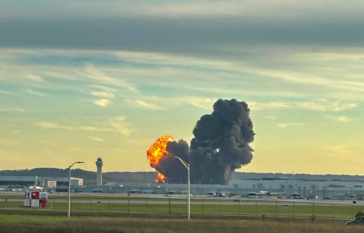 Moment plane erupts in fireball at Kentucky airport, killing at least seven people and sparking huge blaze