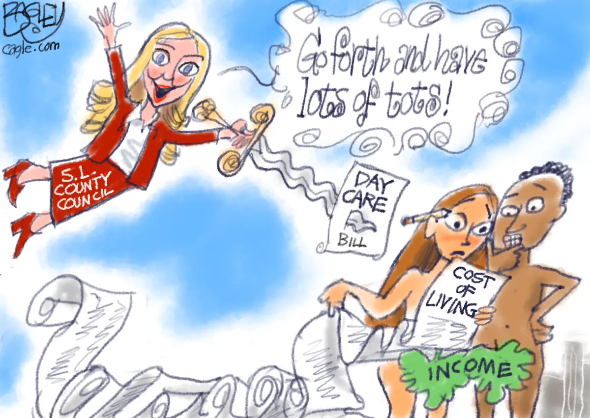 Bagley Cartoon: A Modest Income