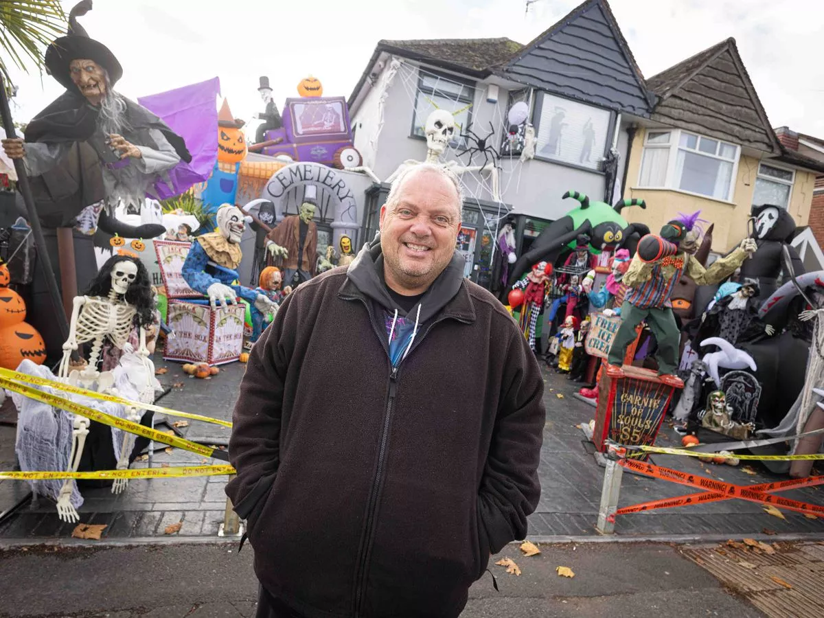 'I spent a fortune on my Halloween driveaway display but my kids think I'm bonkers'
