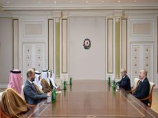 President Ilham Aliyev receives delegation of heads of member institutions of Arab Coordination ...
