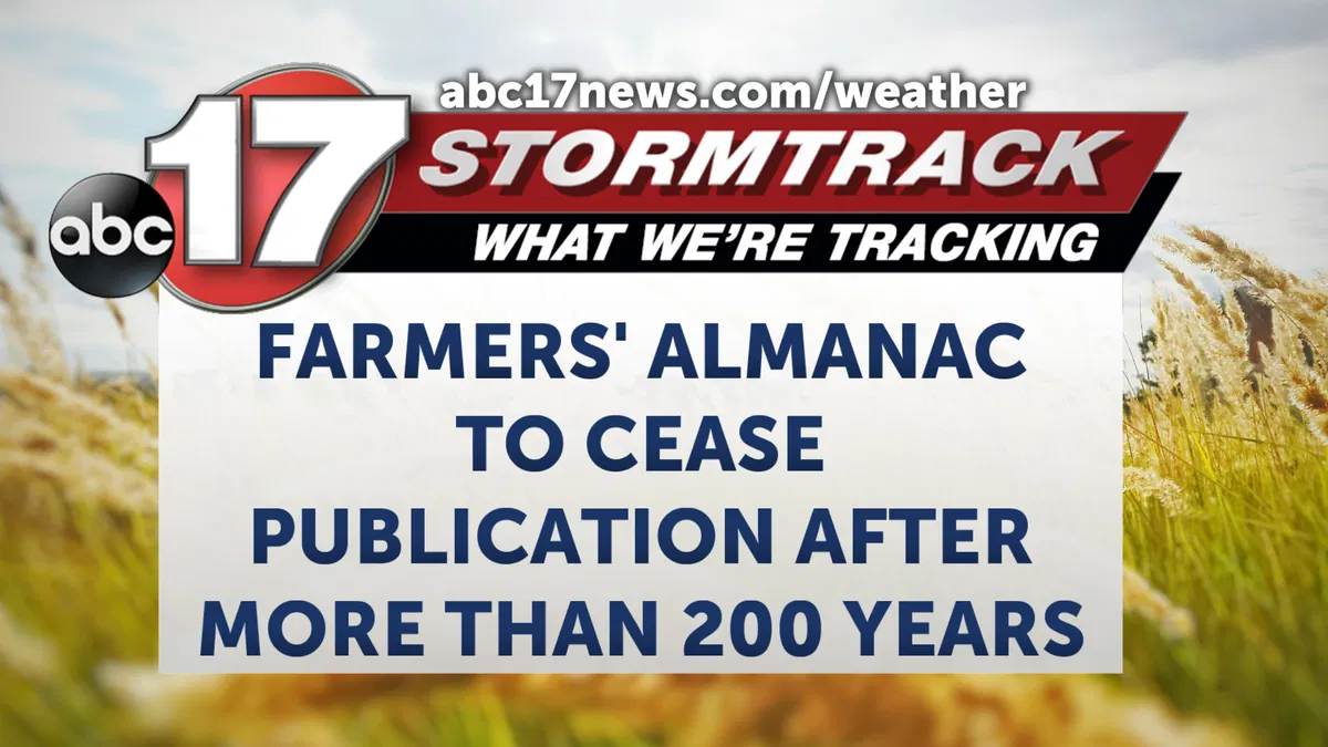 Farmers' Almanac to cease publication after more than 200 years