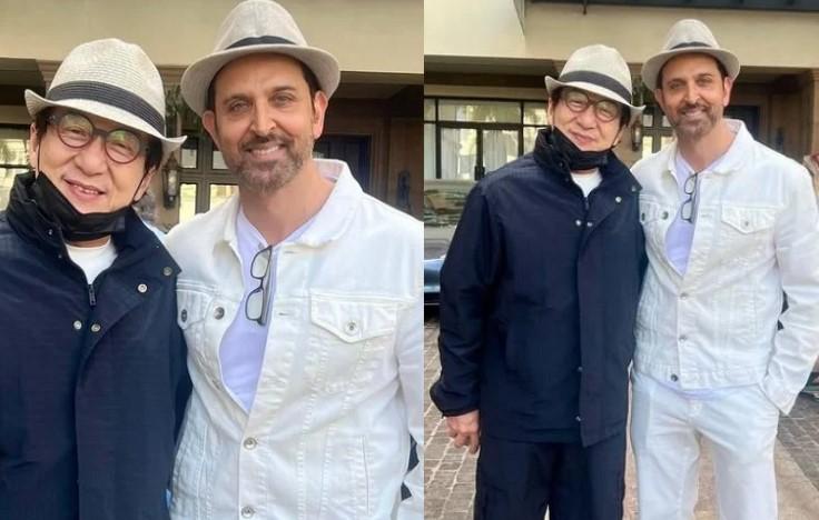 From one broken bone to another: Hrithik Roshan poses with Jackie Chan; pic goes viral