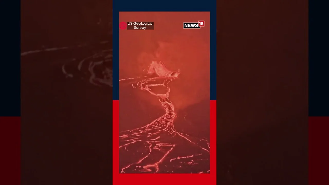 Molten Lava Flows Stunningly from Kilauea Volcano Crater at Dusk | Hawaii Eruption 2025 | N18S