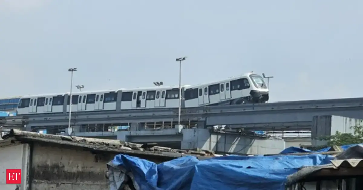 Monorail train tilts in Mumbai during test run; no passengers inside