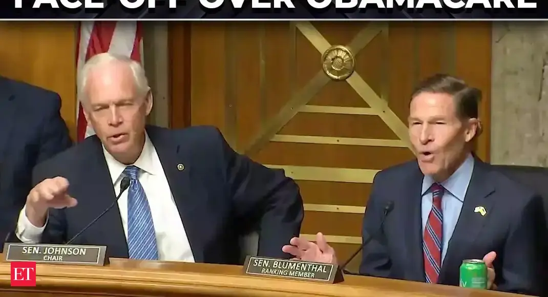 ‘Play your video later!’: Sen Johnson clashes with Blumenthal at 'Obamacare fraud' hearing