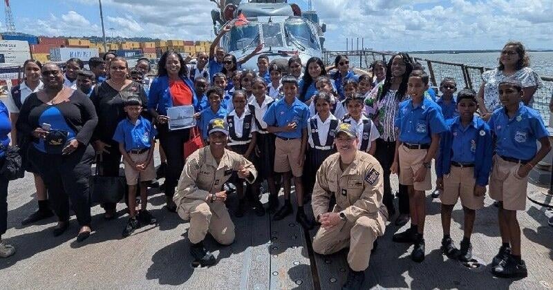 Students, teachers welcomed aboard ‘USS Gravely’