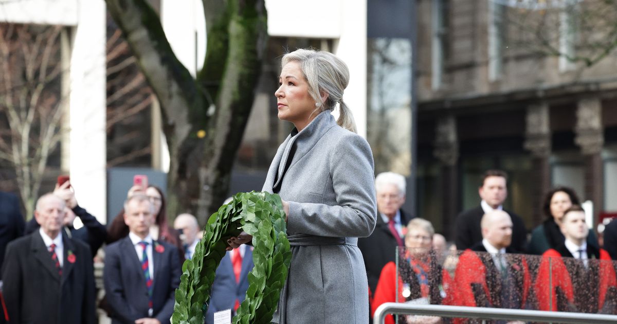 In Pictures: First Minister attends Remembrance Sunday service in Belfast