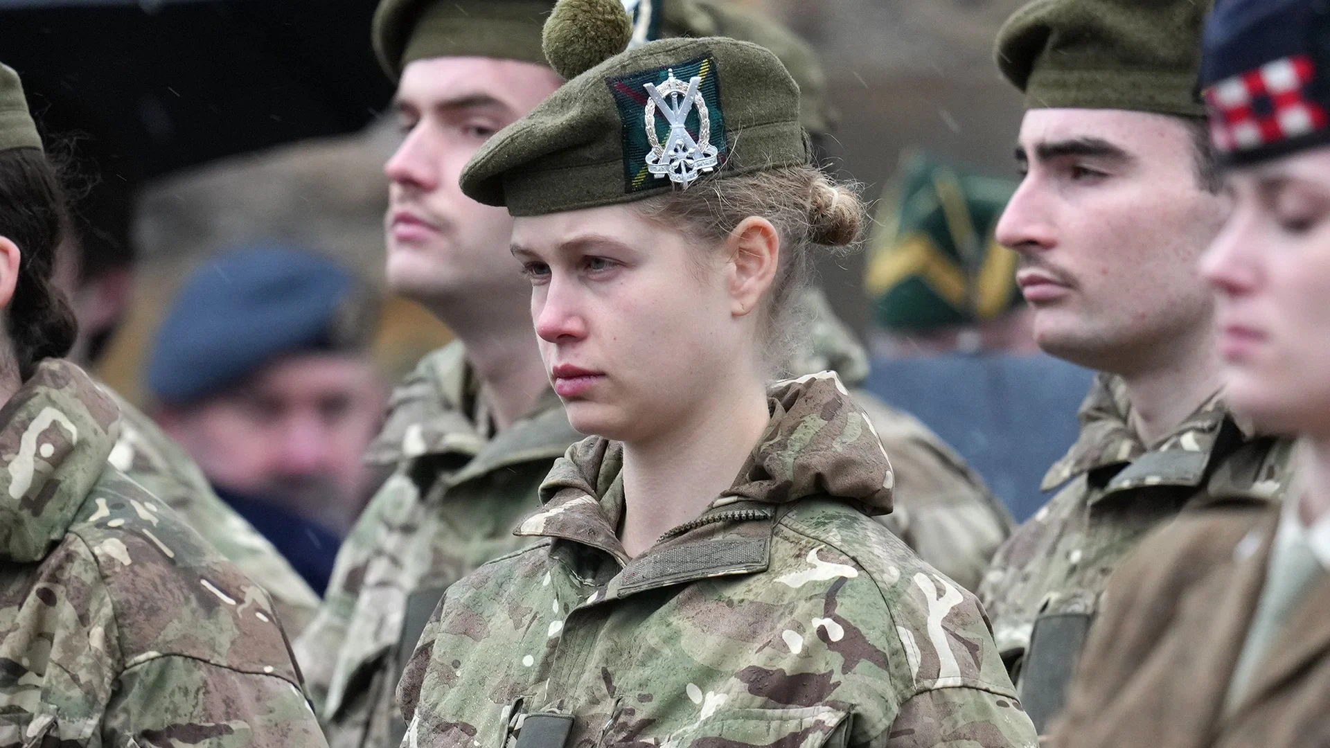 Exclusive: Lady Louise Windsor pictured parading in military uniform for first time alongside boyfriend Felix da Silva-Clamp