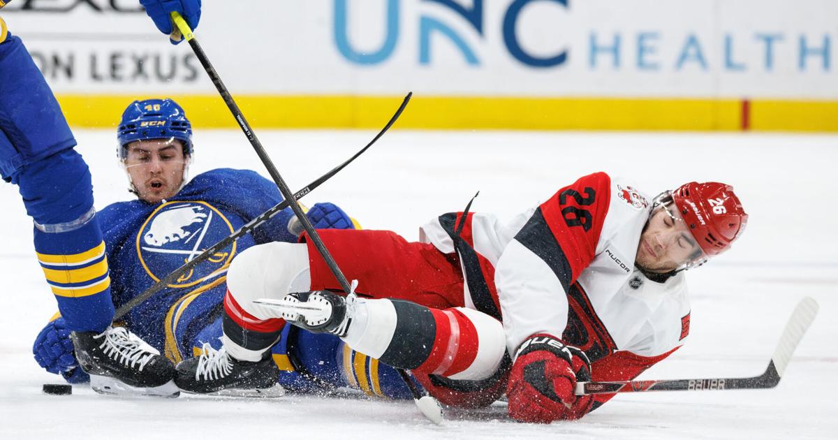 Buffalo Sabres losing streak at Carolina reaches 12 games