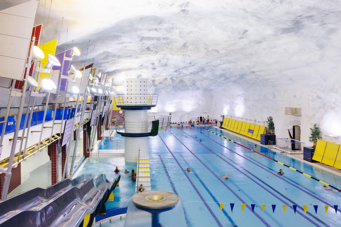 Deep beneath Helsinki, the playgrounds are really bomb shelters