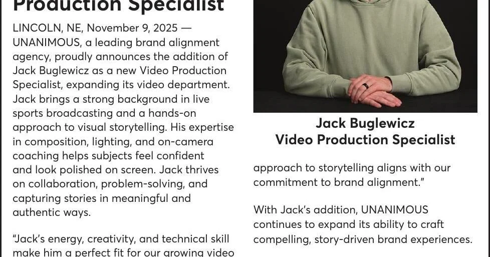 UNANIMOUS, INC. - Ad from 2025-11-09