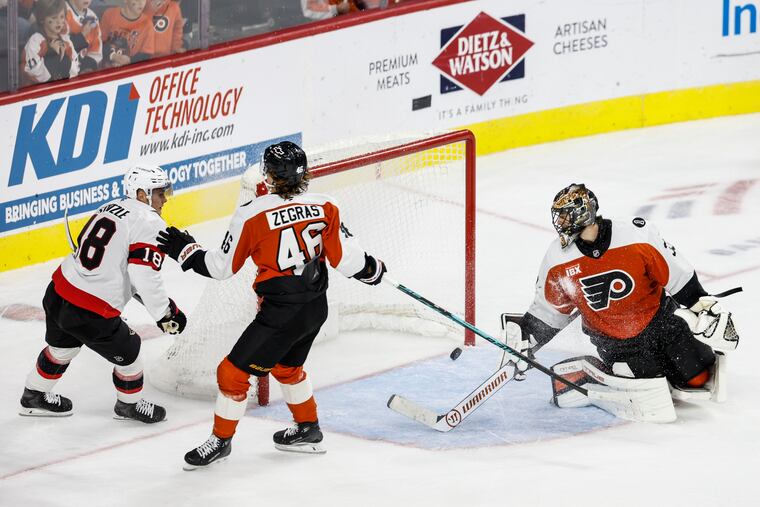 Flyers claw back to fall in overtime to Ottawa Senators