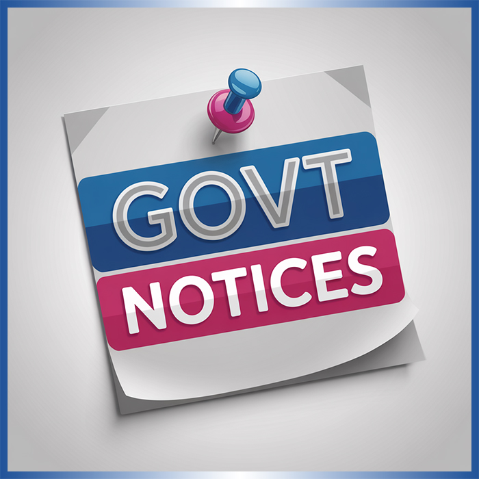Official Govt & Legal Notices For Nov 5 2025