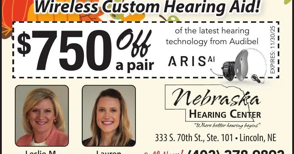 NEBRASKA HEARING CENTER - Ad from 2025-11-09