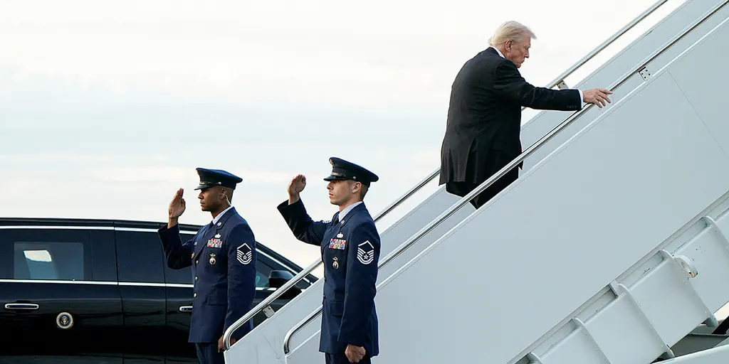 WATCH: Trump departs the White House en route to Florida