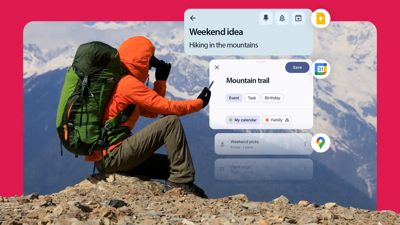 How I turned Google's own apps into the perfect weekend planner