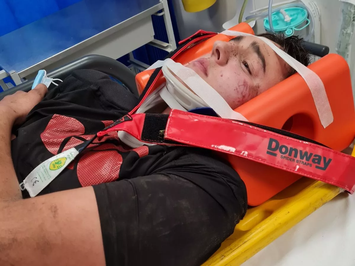 'How can someone do this?': Young man suffers six-minute seizure on pitch after rival player launches sickening attack