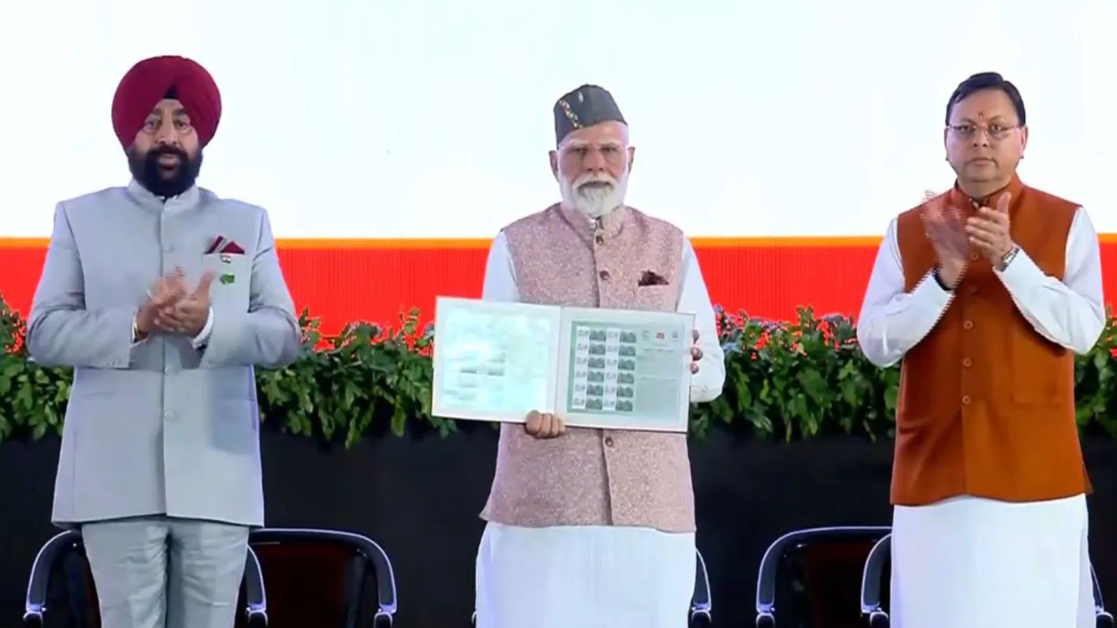 PM Modi Unveils Commemorative Postal Stamp, Inaugurates Rs 8,140 Crore Projects In Uttarakhand