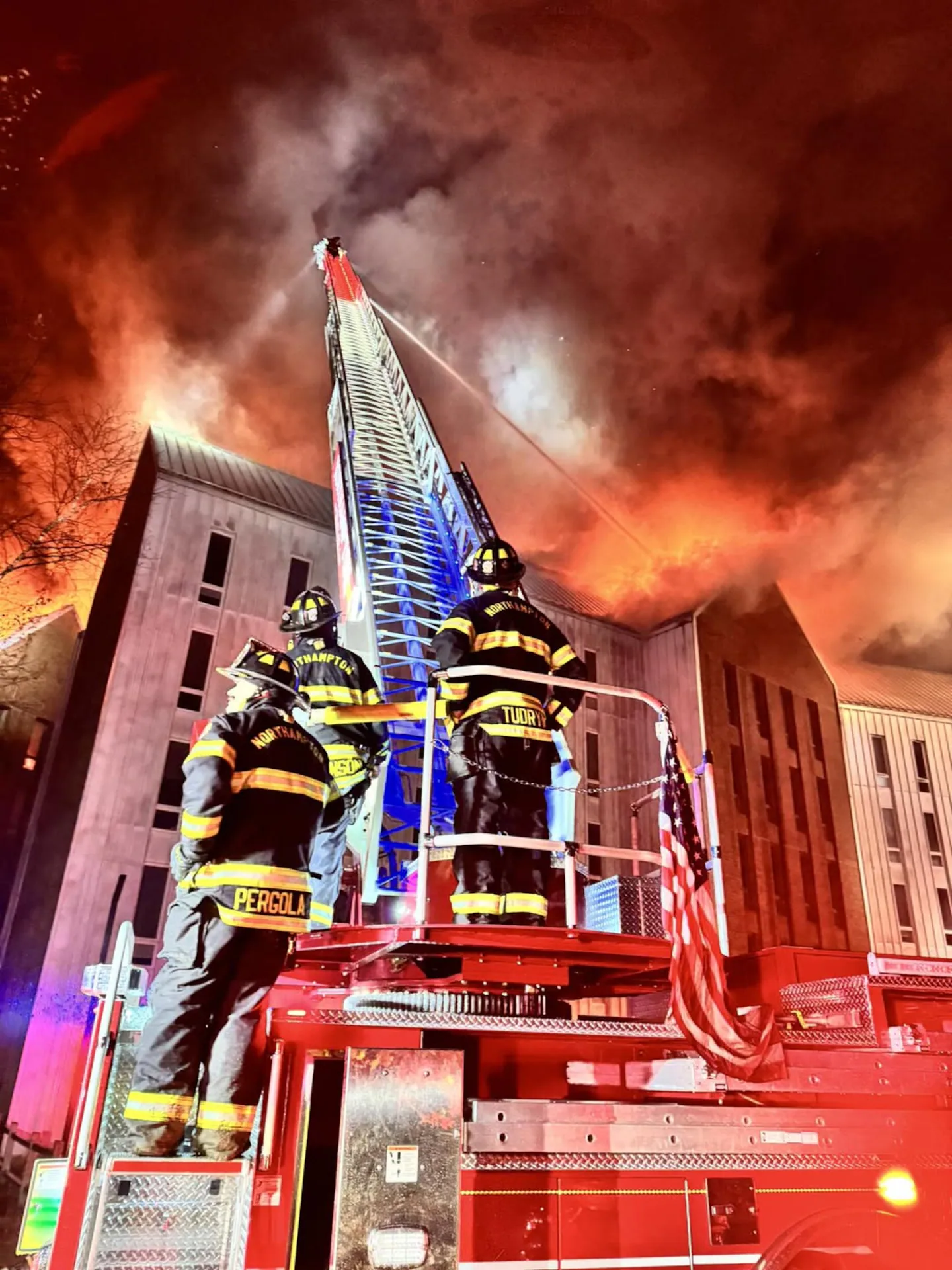 Fire displaces 200 at UMass Amherst off