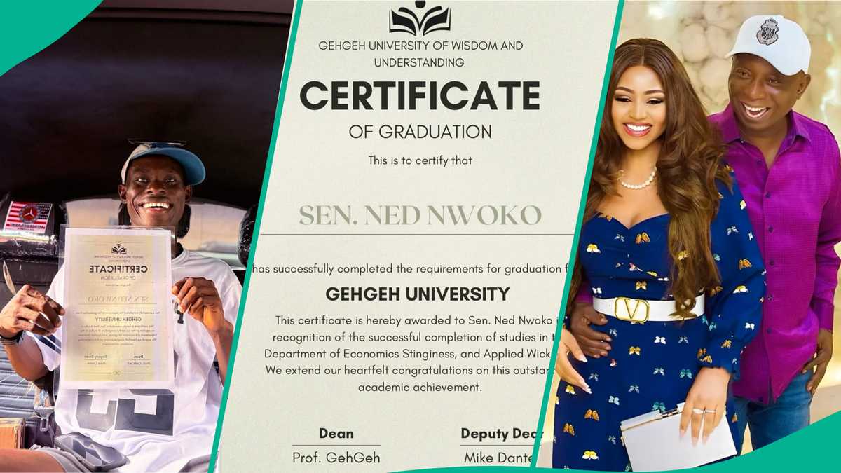 GehGeh awards his university certificate to Ned Nwoko, his department ignites talks: "Congrats sir"