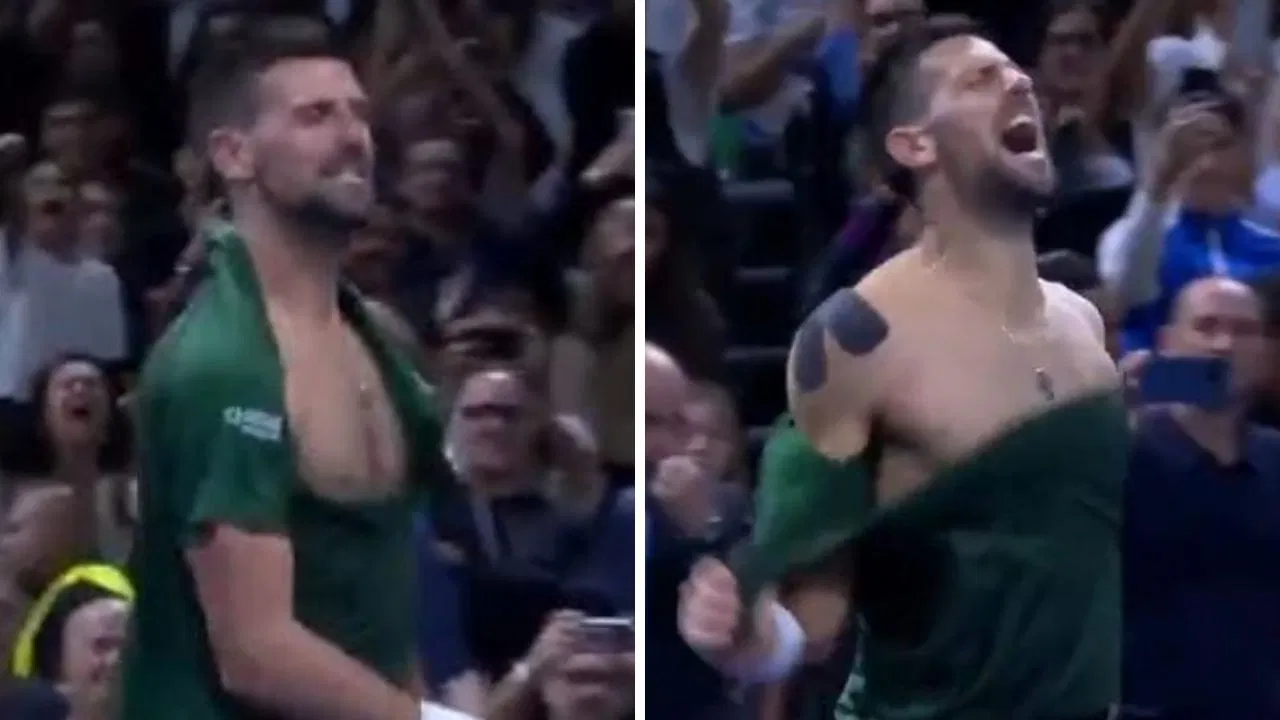WATCH: Novak Djokovic rips off his shirt in epic celebration after history-making title win at Athens 2025