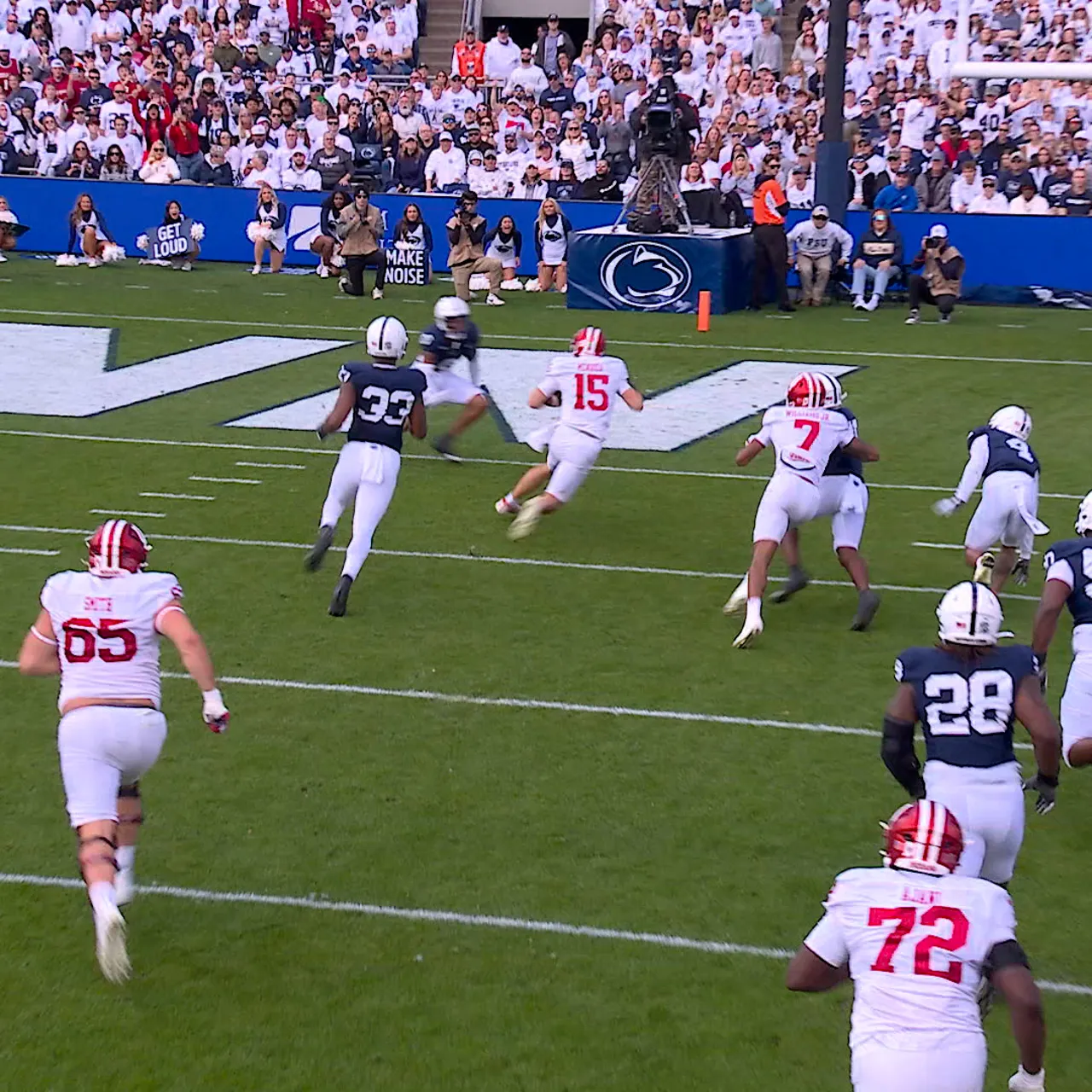 Fernando Mendoza scrambles for 18-yard TD to give Indiana a lead over Penn State