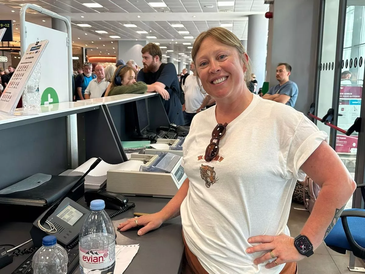 Mum fed up of airport chaos takes control of tannoy to help stranded passengers