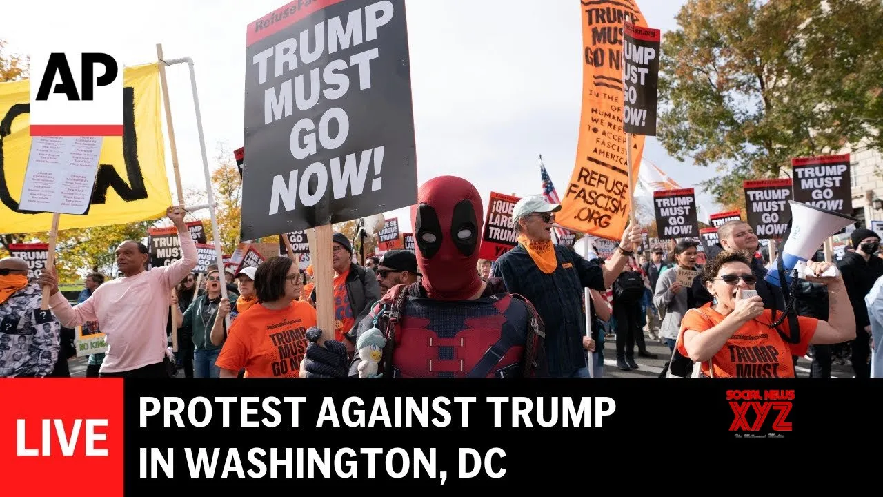 LIVE: Protest against Trump in Washington, DC (Video)