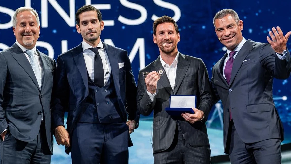Lionel Messi Shares Emotional Message After Being  Presented Key To City Of Miami At America Business Forum