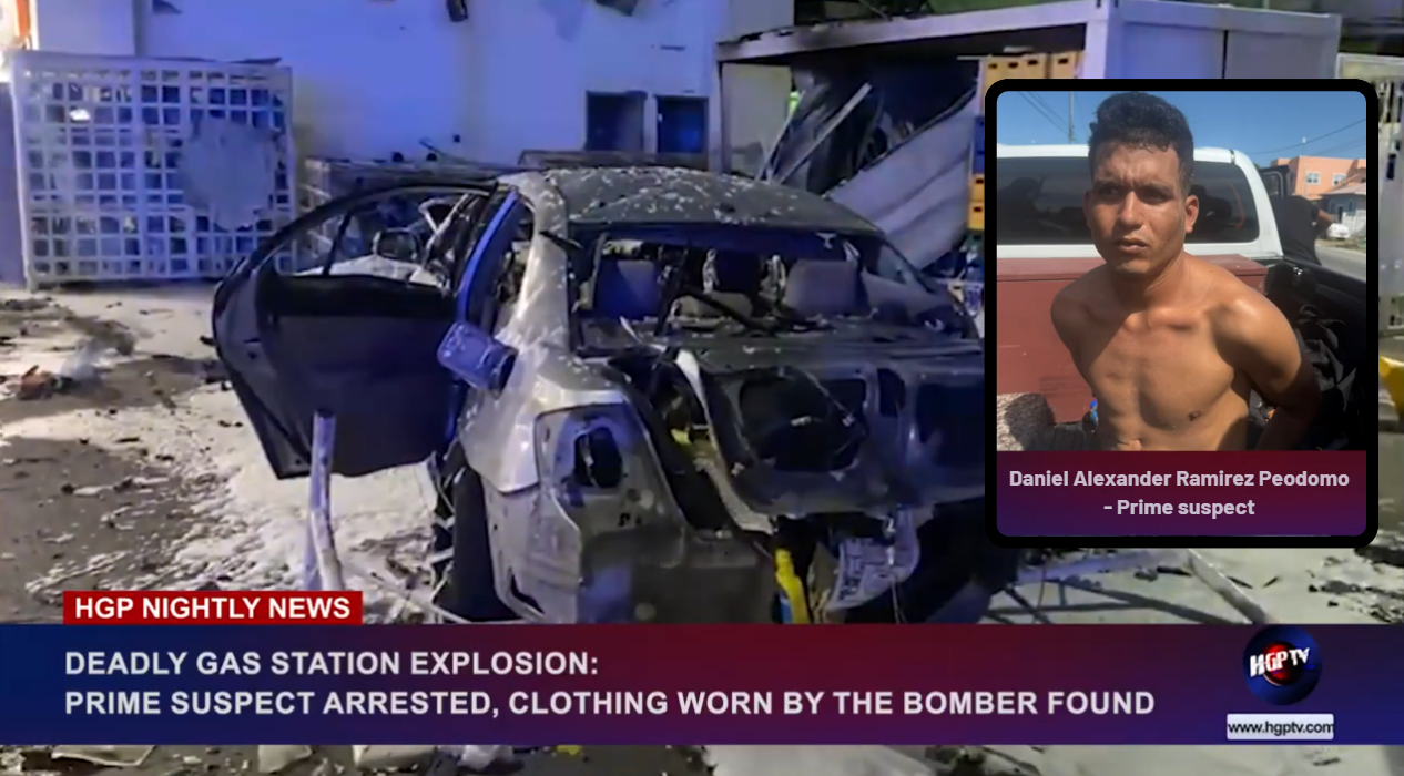 DEADLY GAS STATION EXPLOSION:PRIME SUSPECT ARRESTED, CLOTHING WORN BY THE BOMBER FOUND