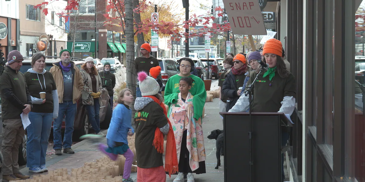 Western Wisconsin residents hit the streets demanding SNAP benefits be restored