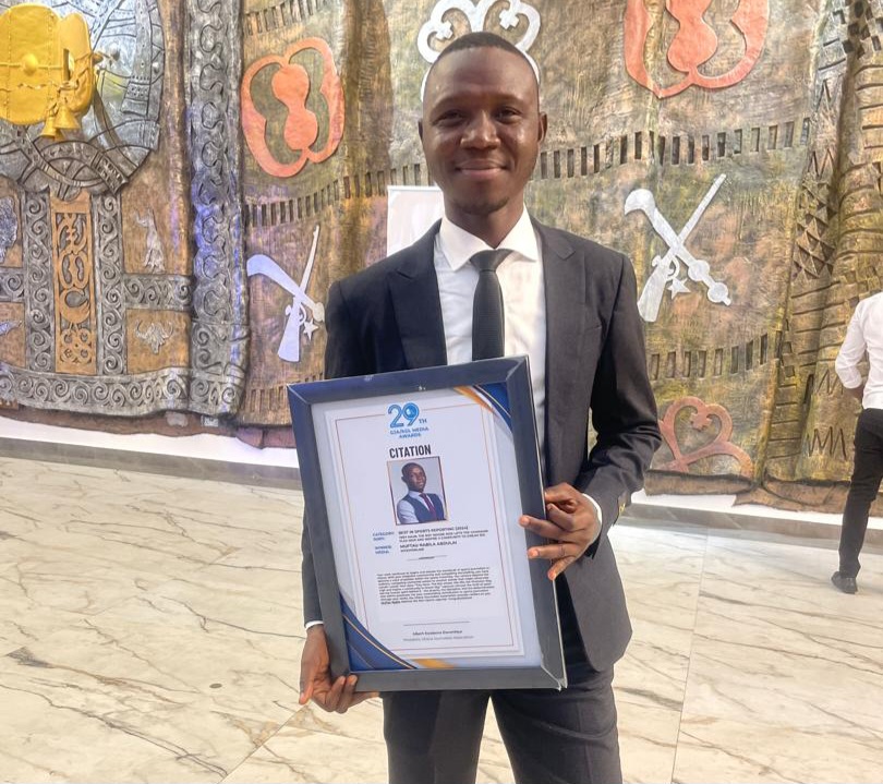 Sports Ministry hails Muftawu Nabila Abdulai for winning GJA Sports Journalist of the Year for the second consecutive time