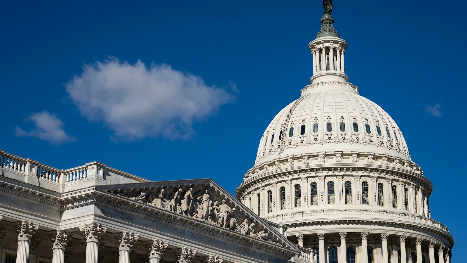 Which members of the Senate are taking paychecks during the shutdown?