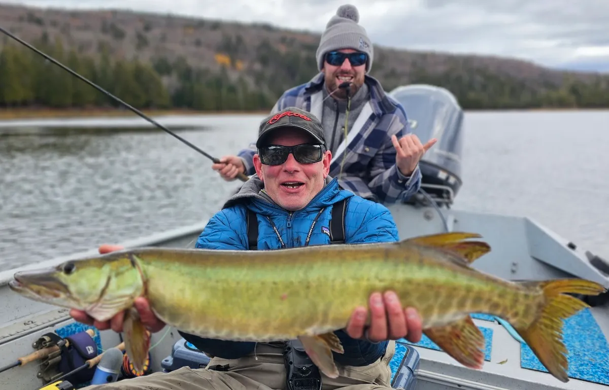 Pure chaos chasing muskies on an annual Maine fishing trip