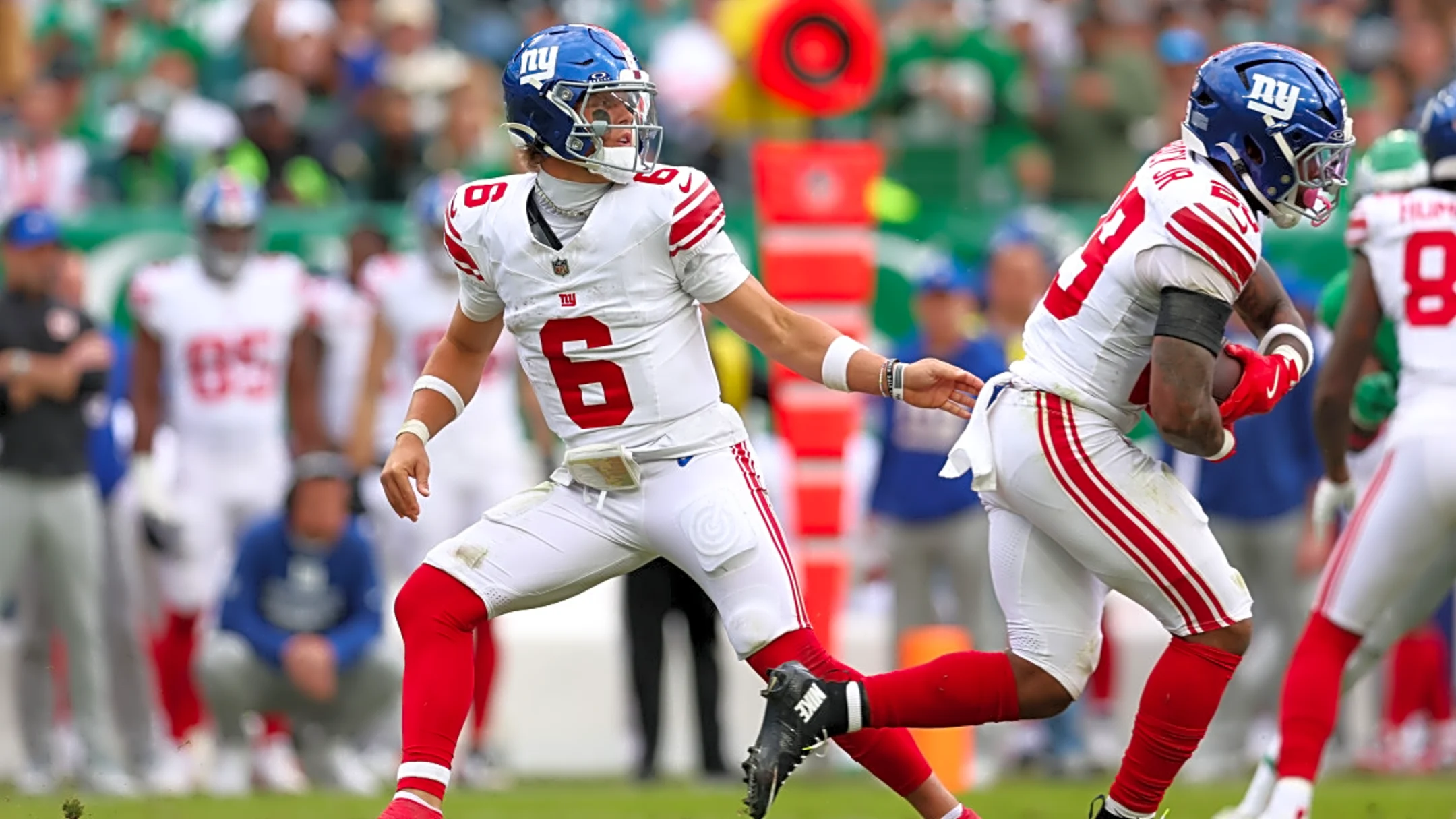 Giants QB Jaxson Dart and RB Tyrone Tracy reveal the key to surviving without Cam Skattebo after his season-ending injury